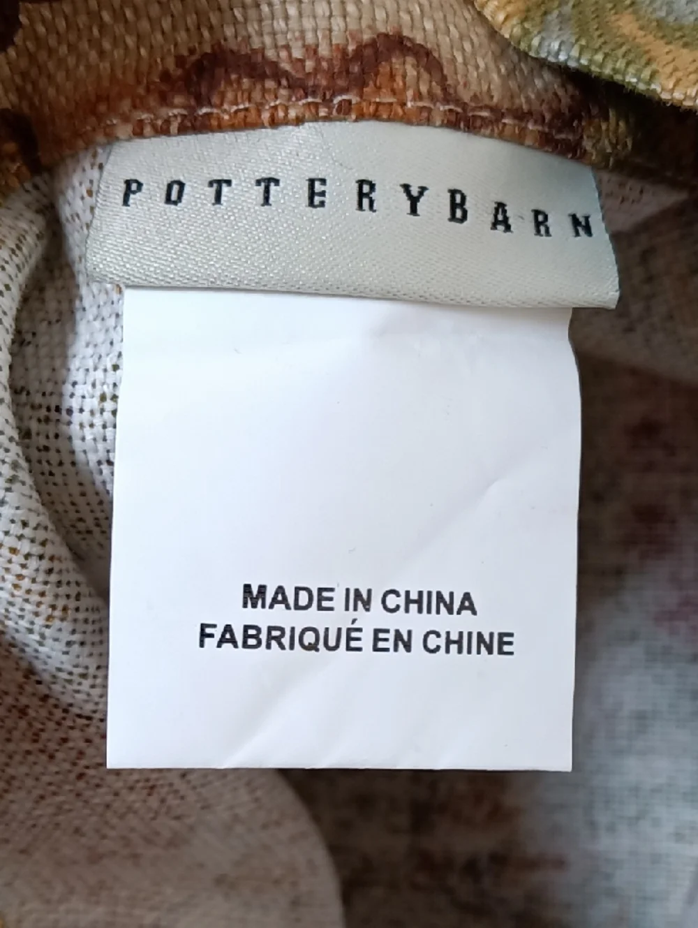 Pottery Barn Simone Linen/ Cotton Standard + Euro Sham Jacobean Palampore